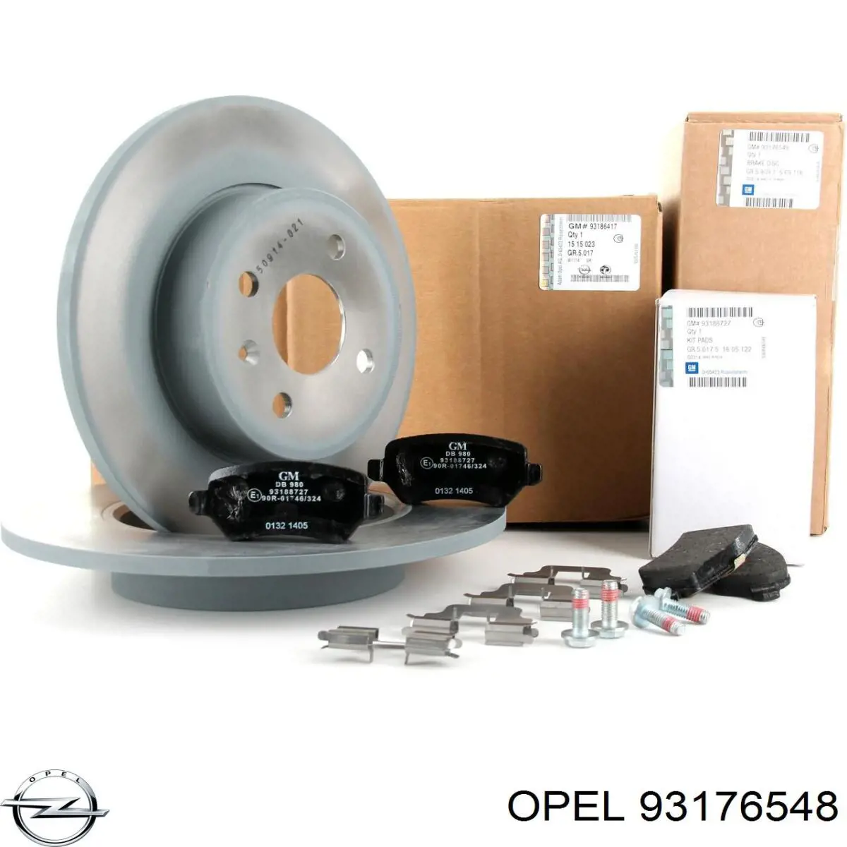 Тормозные диски 93176548 Opel