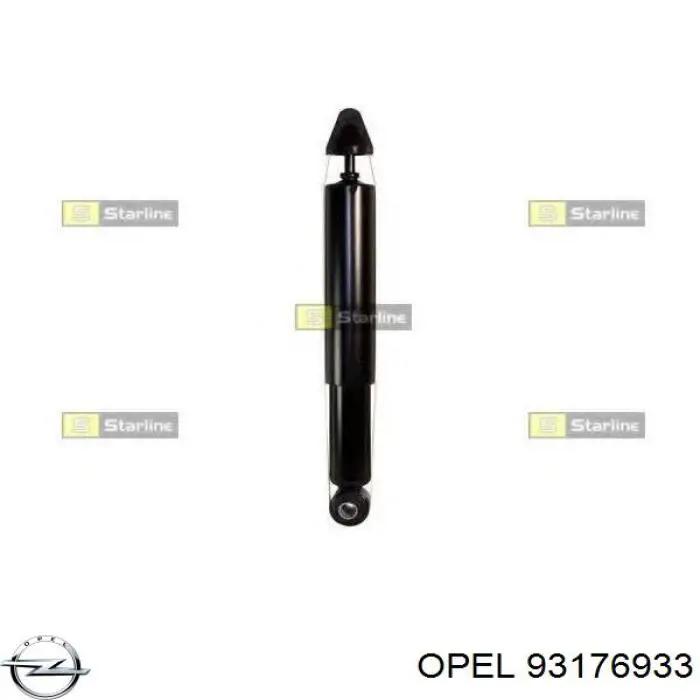Стойка амортизатора задняя Opel 93176933 цена, от 40.59 USD