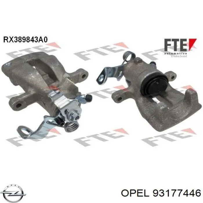 Задний левый суппорт Opel 93177446 цена, от 57.71 USD