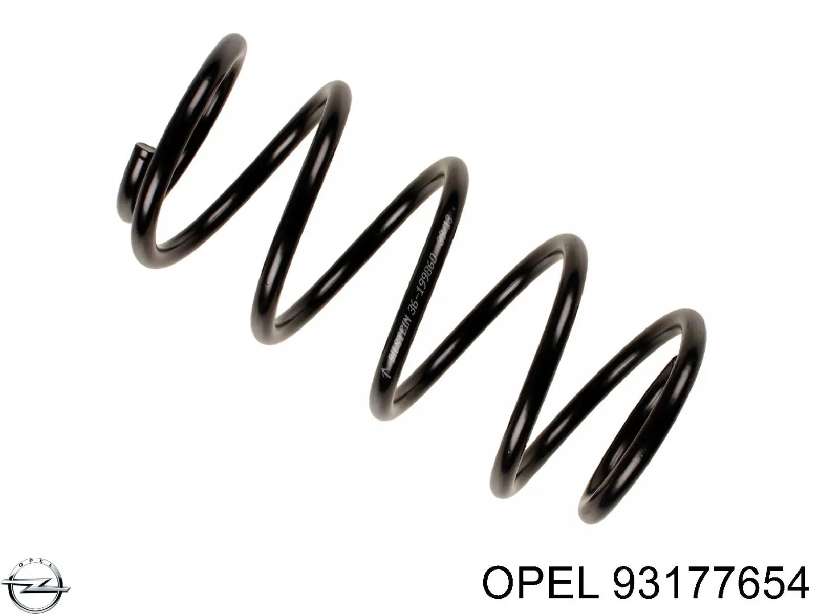 Передняя пружина 93177654 Opel