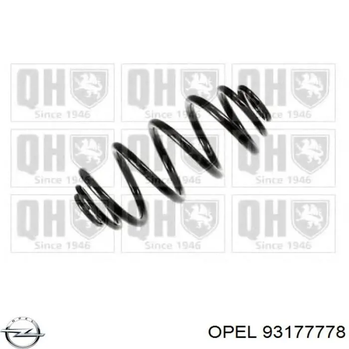 93177778 Opel Пружина подвески задняя