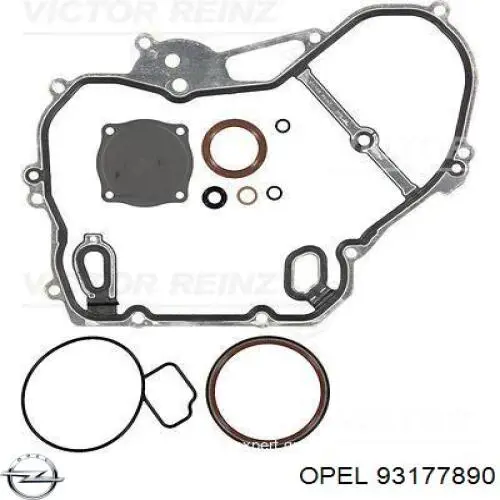 93177890 Opel kit inferior de vedantes de motor