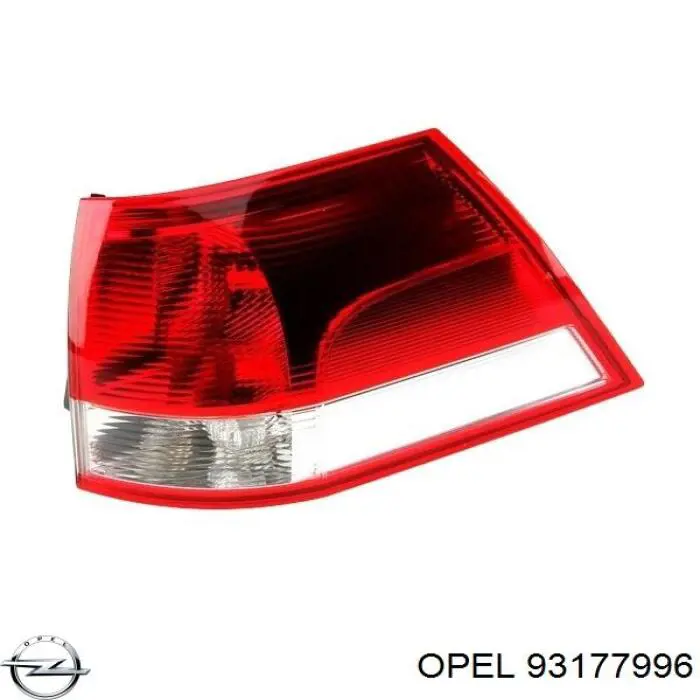 93177996 Opel lanterna traseira direita externa