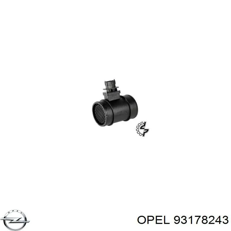 93178243 Opel sensor de fluxo (consumo de ar, medidor de consumo M.A.F. - (Mass Airflow))