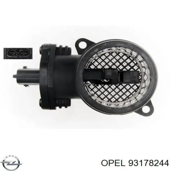 93178244 Opel Датчик расхода воздуха