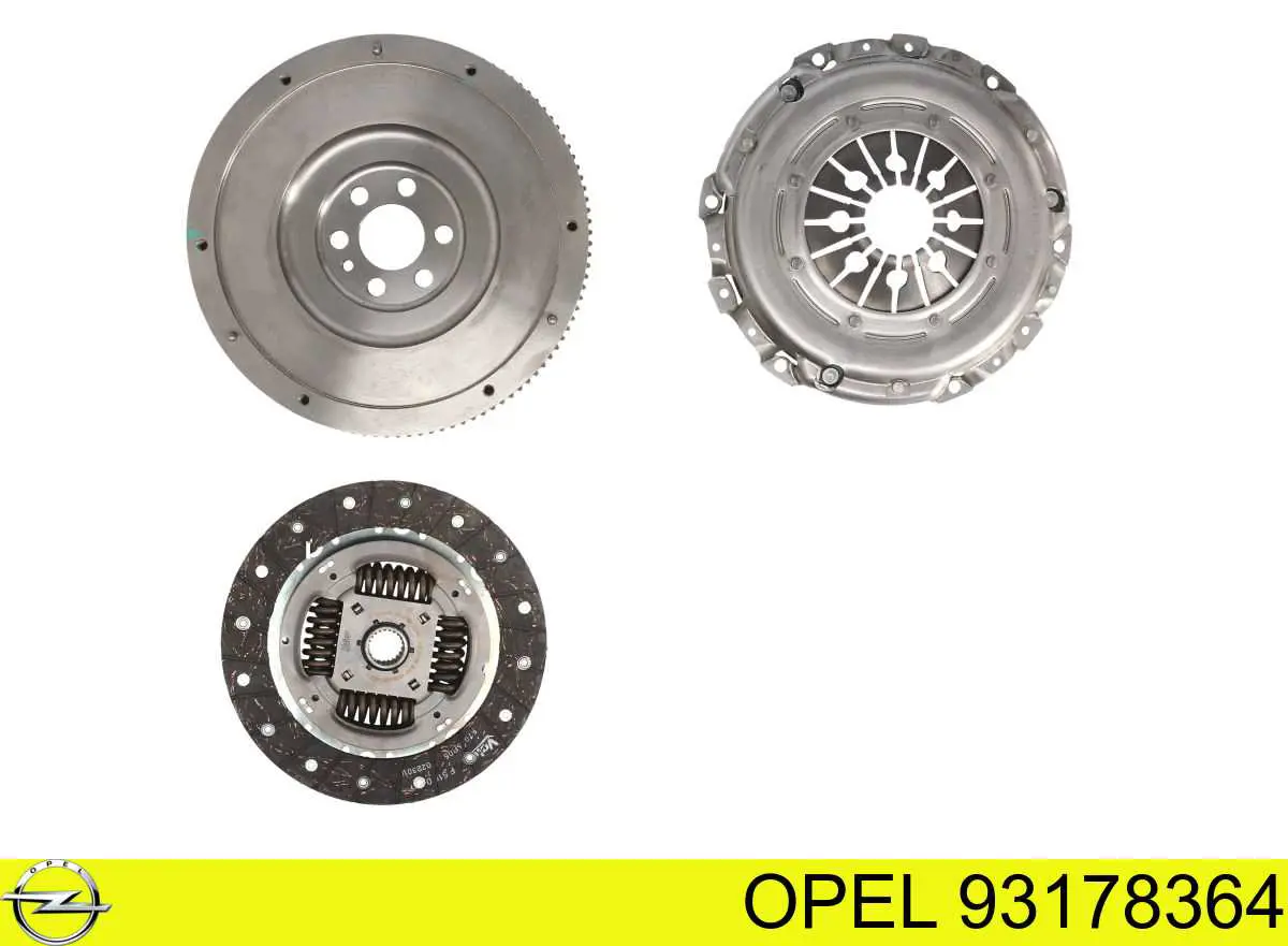 93178364 Opel volante de motor
