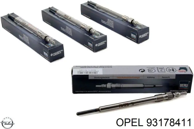 93178411 Opel Свечи накаливания