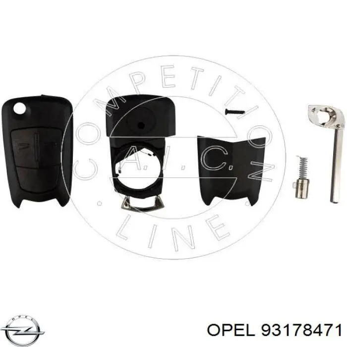 Купить 93178471 Opel Ключ замка зажигания