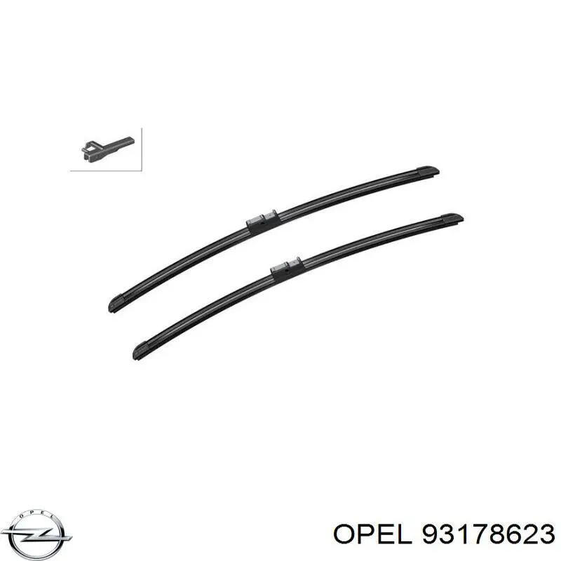 Щетка-дворник лобового стекла, комплект из 2 шт. Opel 93178623