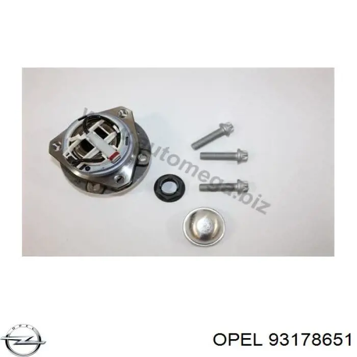 Ступица (передняя) Opel 93178651