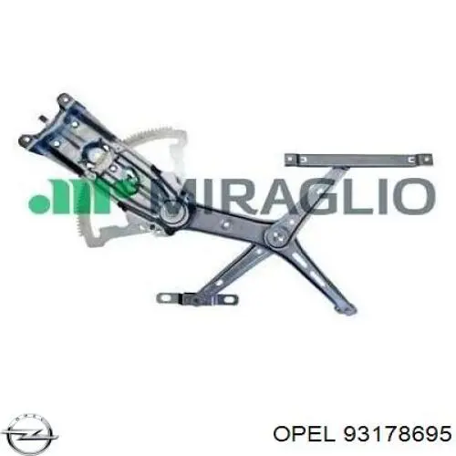 Стеклоподъемник передней левой двери 93178695 Opel