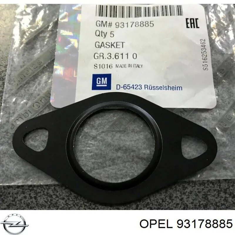 Прокладка EGR-клапана рециркуляции Opel 93178885