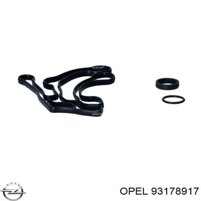 93178917 Opel radiador de óleo (frigorífico, debaixo de filtro)