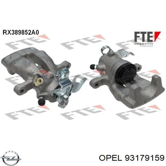 Купить 93179159 Opel Суппорт задний правый