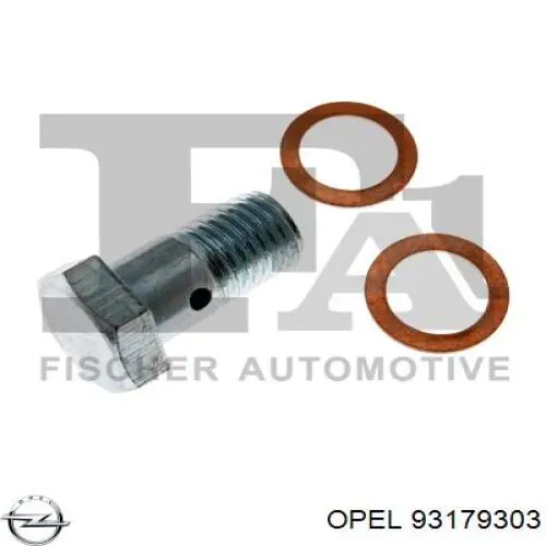 93179303 Opel Болт трубки турбины подачи масла