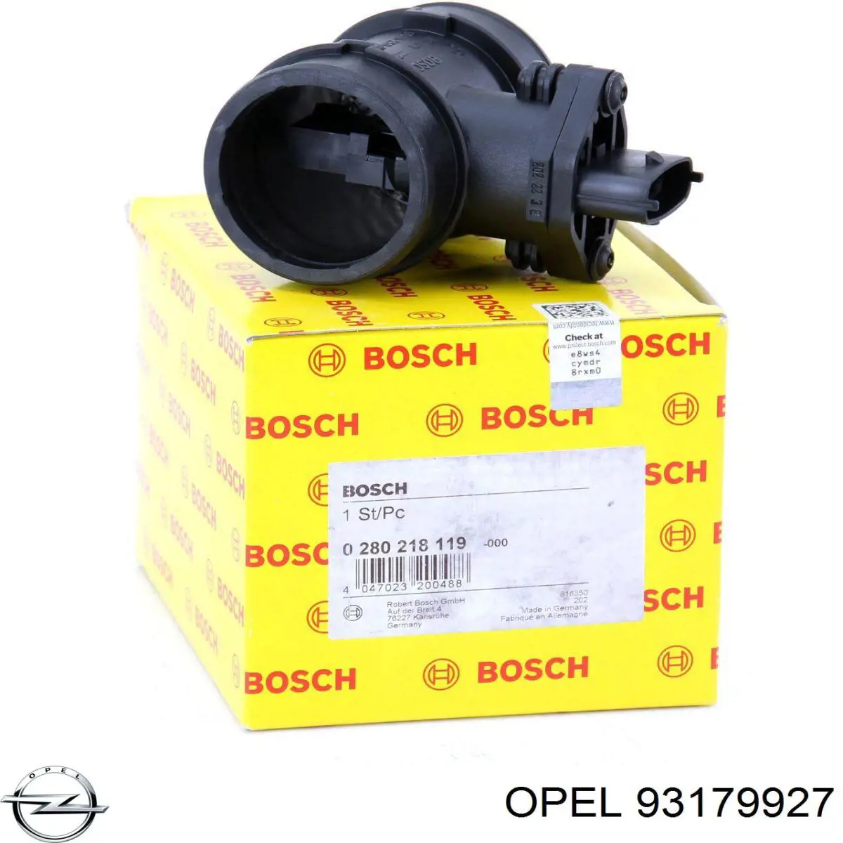 Расходомер воздуха Opel 93179927