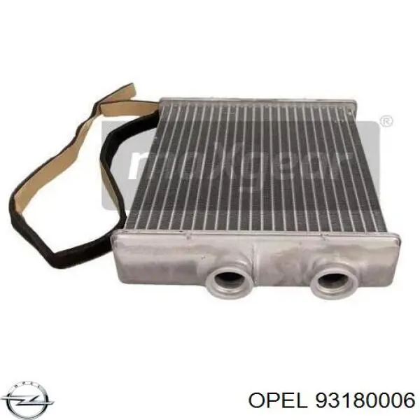 Радиатор печки (отопителя) Opel 93180006