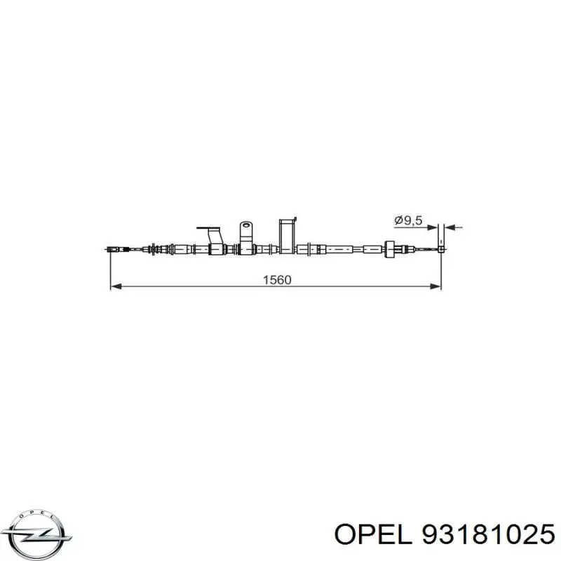 Дроссельная заслонка 93181025 Opel