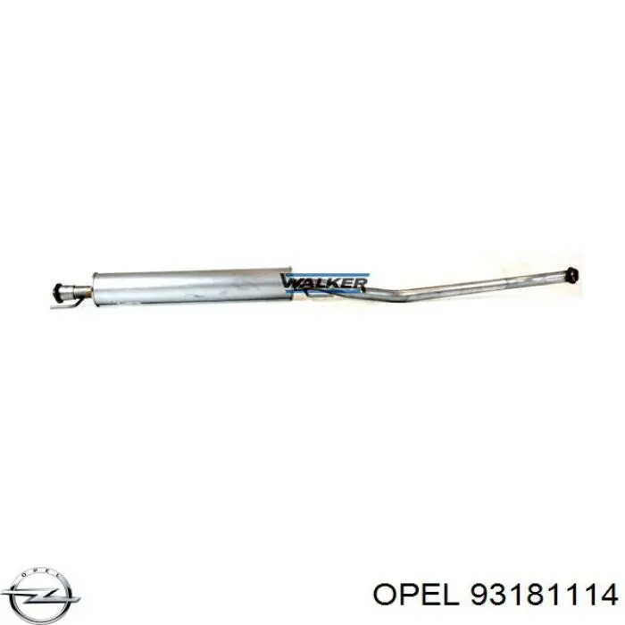 93181114 Opel Глушитель центральный