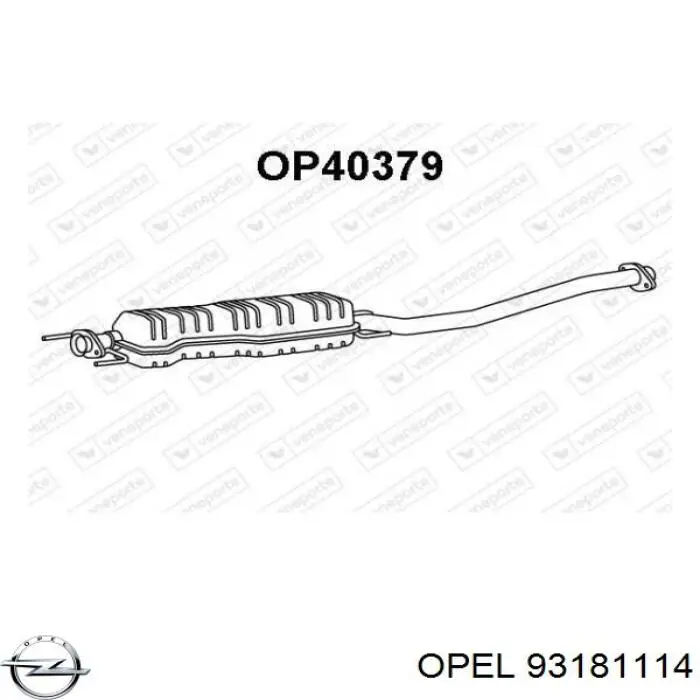 Купить 93181114 Opel Выхлоп центральный