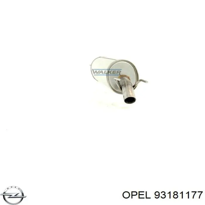 5852369 Opel Выхлопная труба