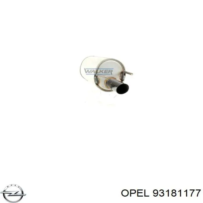 Купить 5852369 Opel Глушитель задний