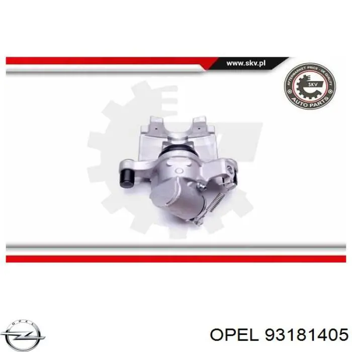Суппорт задний правый 93181405 Opel