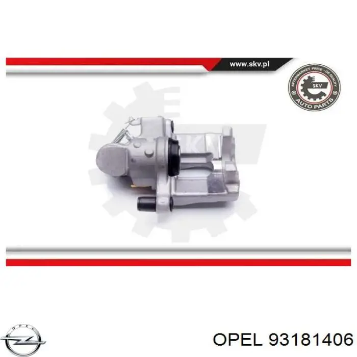 Купить 93181406 Opel Суппорт задний левый