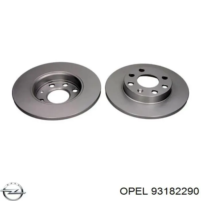 93182290 Opel Диск тормозной передний