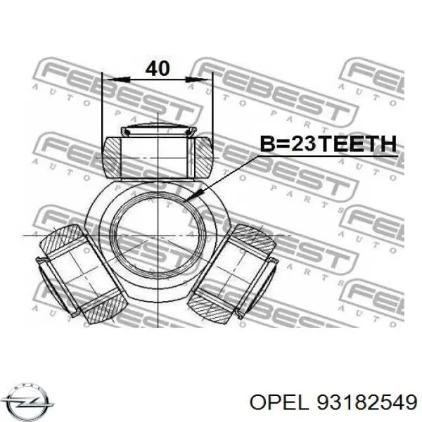 Шарнир угловых скоростей внутренний передний Opel 374576 цена, от 121.40 USD