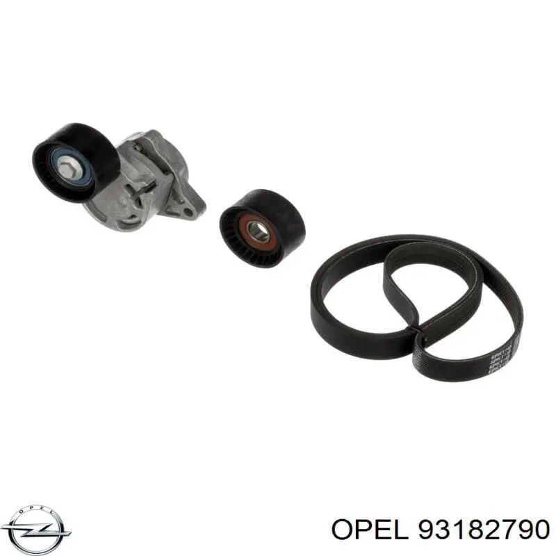 Ремень агрегатов приводной, комплект Opel 93182790