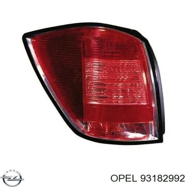 Фонарь задний левый 93182992 Opel