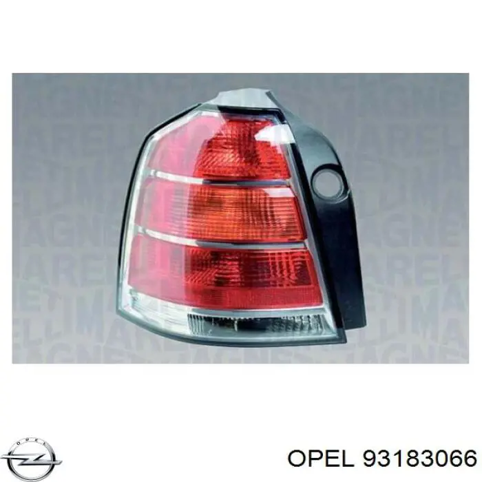 Фонарь задний правый Opel 93183066 цена, от 67.26 USD