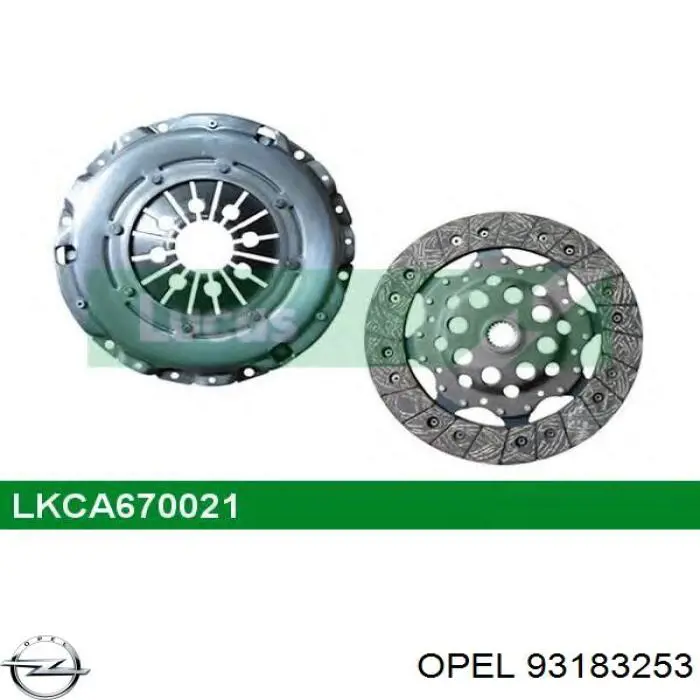 Купить 93183253 Opel Диск сцепления