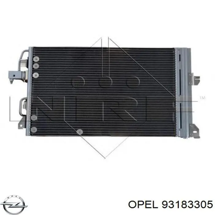 93183305 Opel радиатор кондиционера
