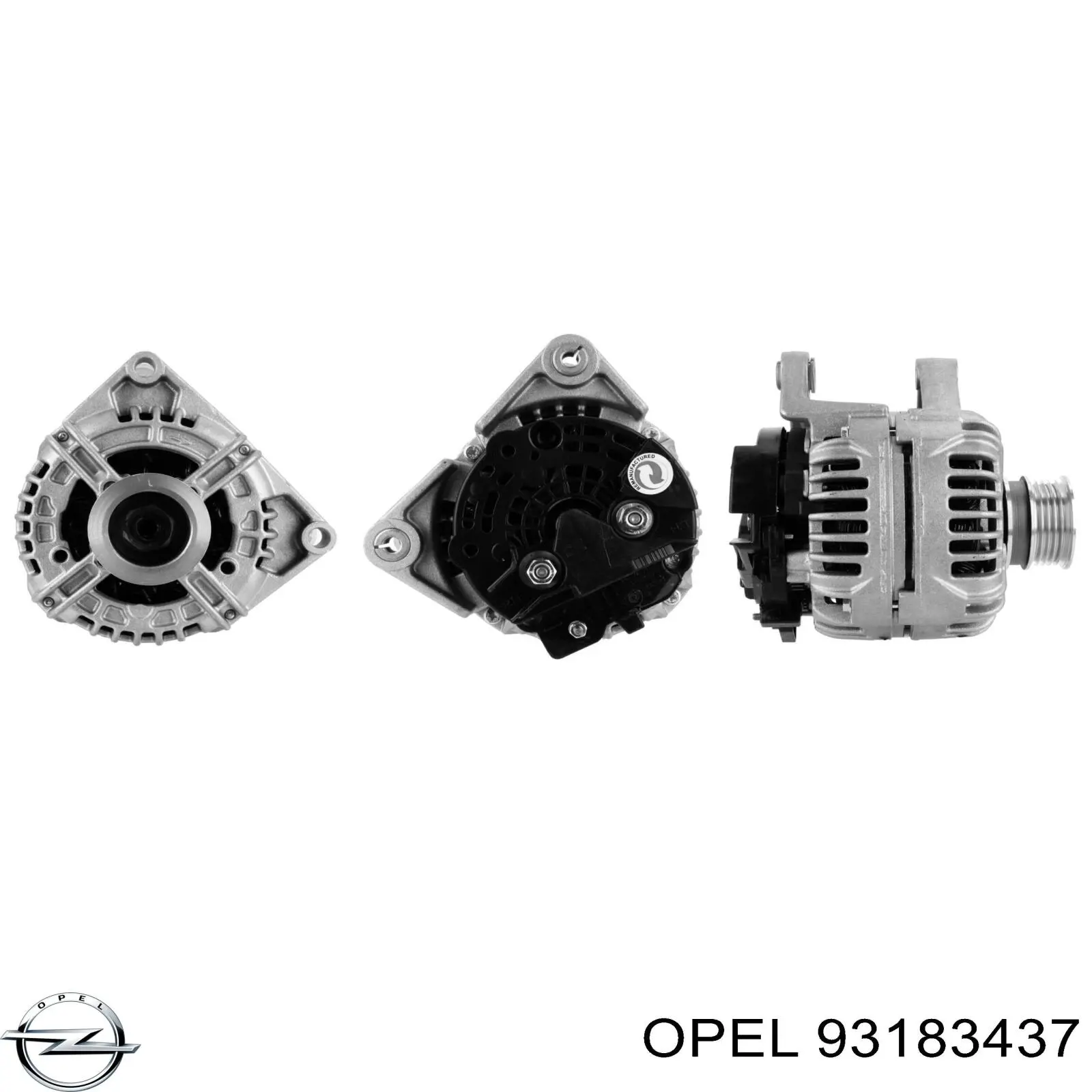 Купить 93183437 Opel Генератор