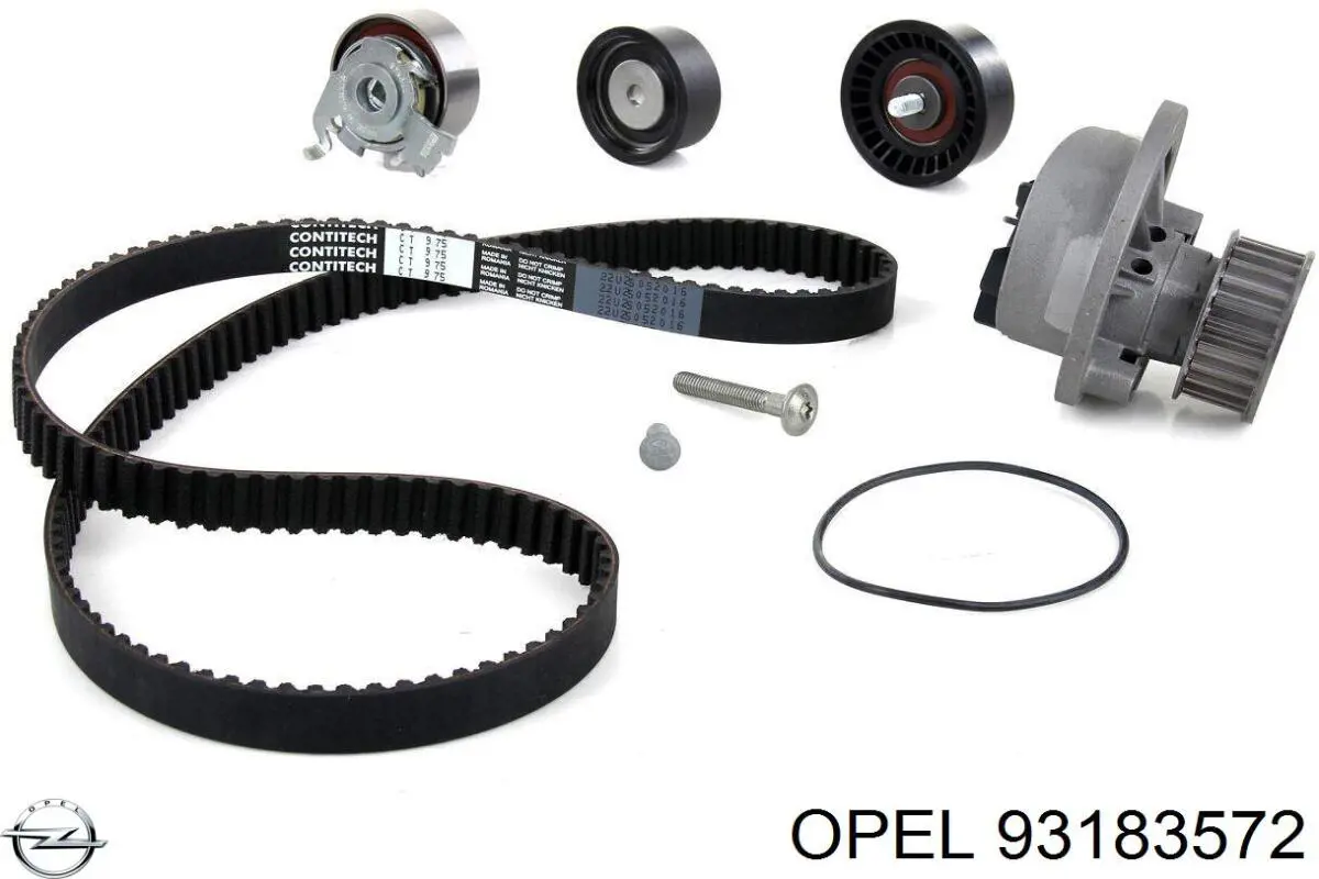 Комплект ГРМ 93183572 Opel