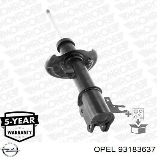 Амортизатор передний левый 93183637 Opel