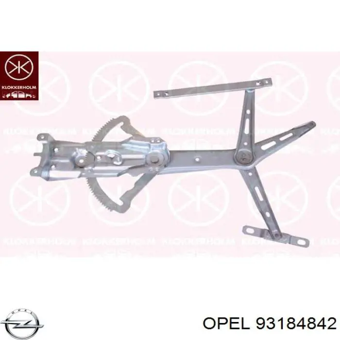 Механизм стеклоподъемника двери передней левой Opel 93184842