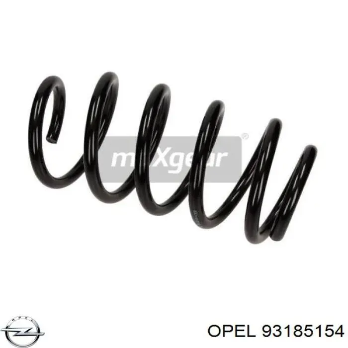 93185154 Opel Пружина передней подвески