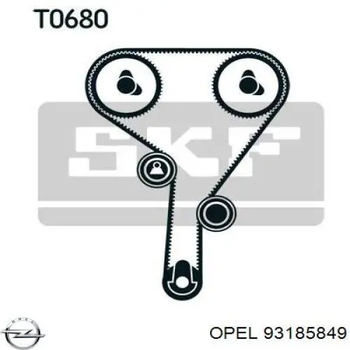 Купить 93185849 Opel Комплект ГРМ