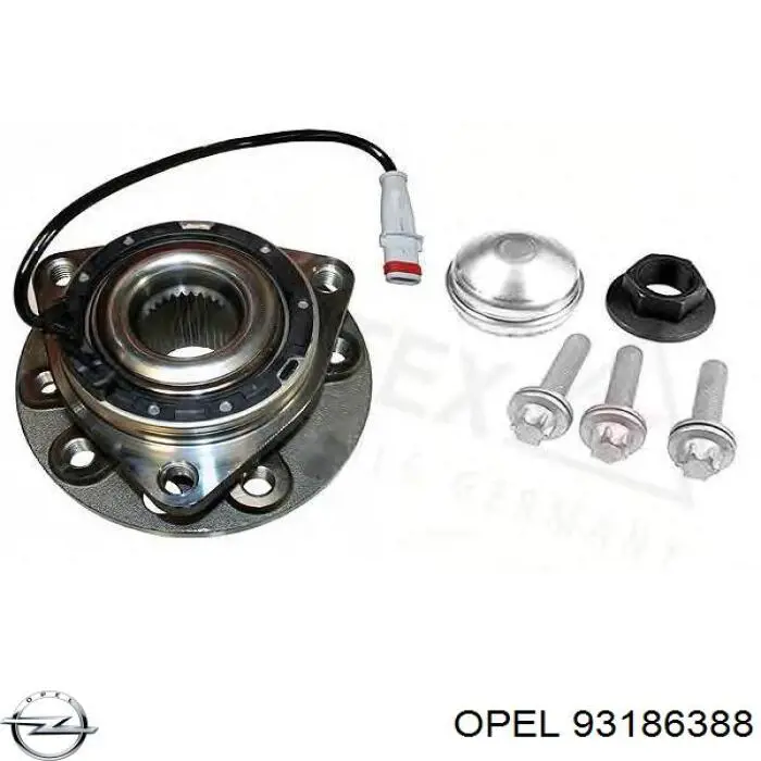 Ступицы передних колес Opel 93186388 цена, от 73.03 USD