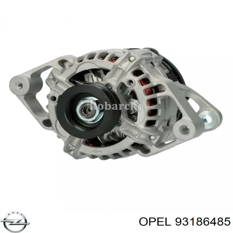 Генератор 93186485 Opel