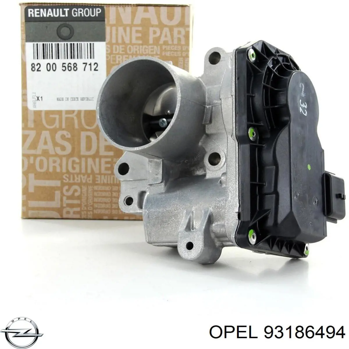 Дроссельная заслонка в сборе Opel 93186494 цена, от 185.43 USD