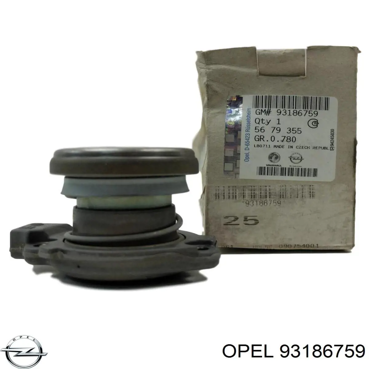 93186759 Opel рабочий цилиндр сцепления в сборе с выжимным подшипником