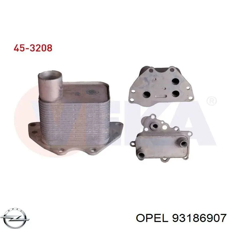 Комплект прокладок двигателя, верхний Opel 95519631