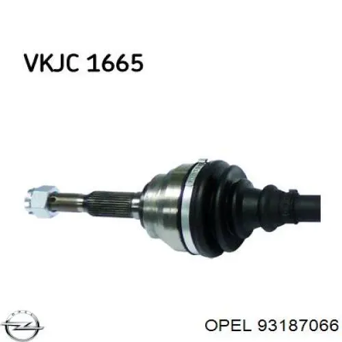 Привод передний правый Opel 93187066 цена, от 81.05 USD