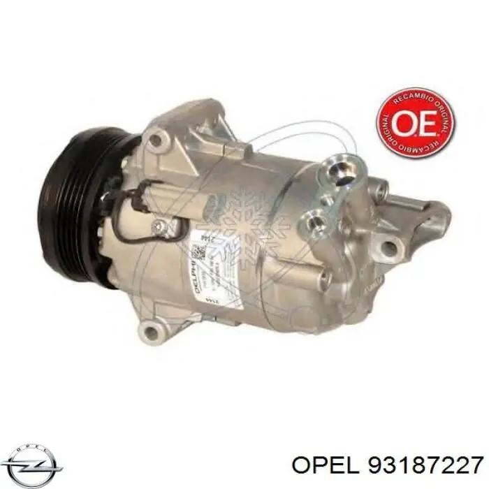 Компрессор системы кондиционирования Opel 93187227 цена, от 129.65 USD