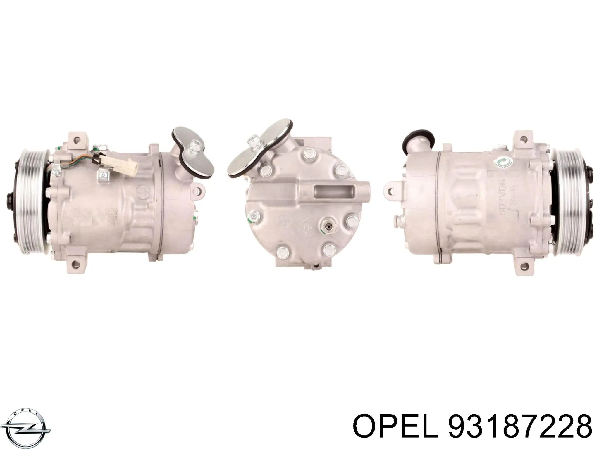 Компрессор системы кондиционирования Opel 93187228 цена, от 185.39 USD
