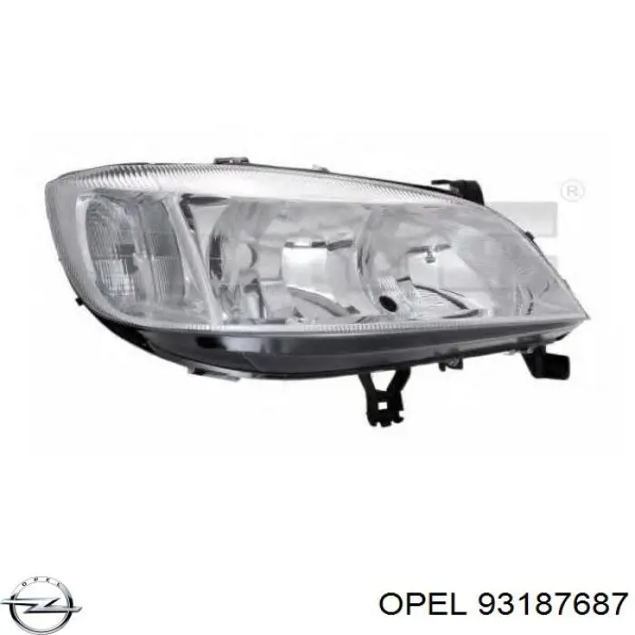 1216650 Opel Фара передняя правая